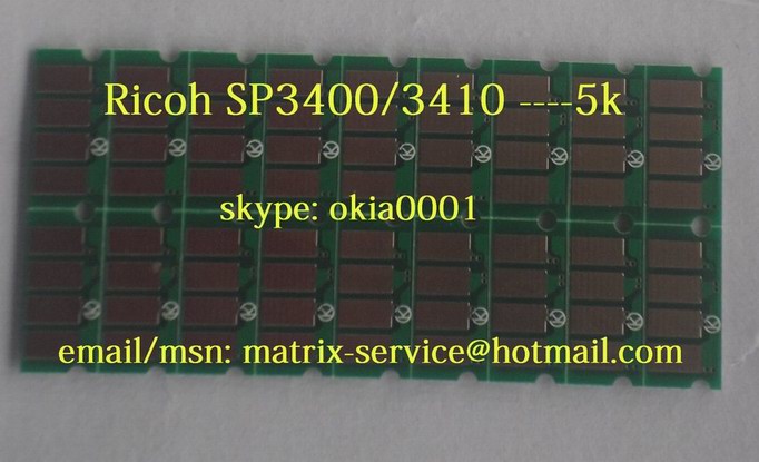 Ricoh SP3400/3410 cartridge chip